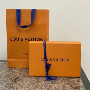 Like New Louis Vuitton Box Ribbon & Bag